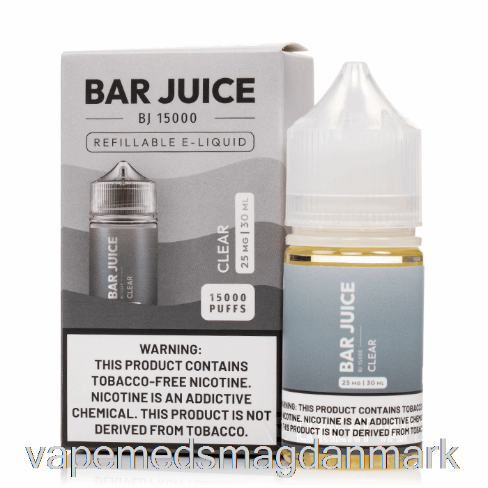 Vape Uden Nikotin Klar - Bar Juice - 30ml 25mg